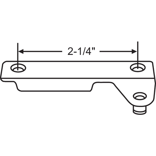 Bracket 2-1/4in Center To Center screw Hole