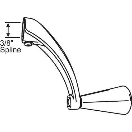 Easy Grip Crank Handle Stone 3/8in Spline