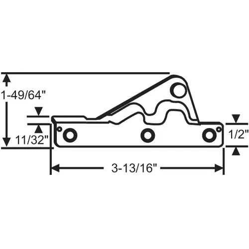 Casement Operator Bracket sash Bracket For 750-1361484 3-13/16in Length standard Type