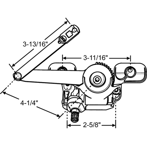 Ez Split Arm Casement Operator perma Shield handle And Cover Sold Separate