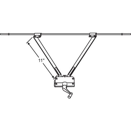 Awning Operator 11in Arm Stone includes Screws And Bracket includes Rods Handle Sold Sep