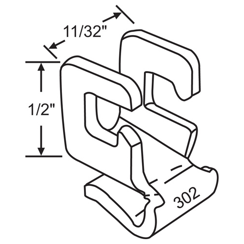 Clip On Metal Sash Clip hwp382