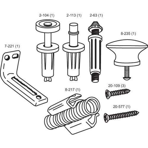 Bifold Hardware Kit 2-Door