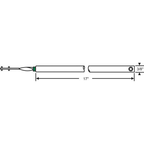 17in Tilt Tube Balance 3/8in Green Bearing - pack of 12