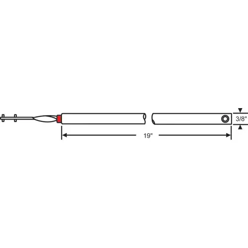 19in Tilt Tube Balance 3/8in Red Bearing - pack of 12