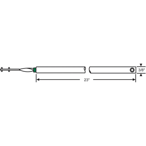 23in Tilt Tube Balance 3/8in Green Bearing hwB-TP-T3/8S-23"-GN- - pack of 12