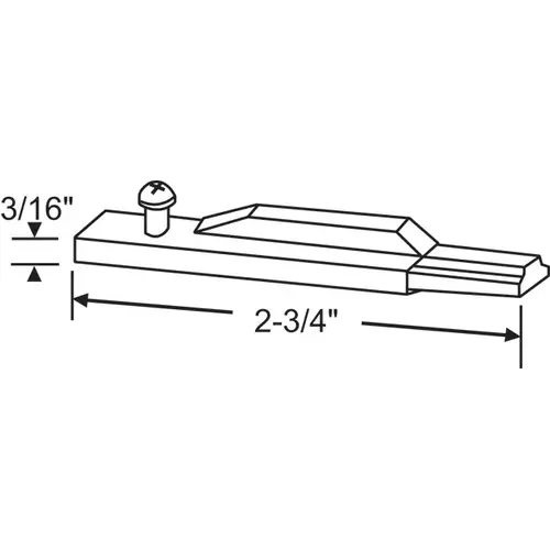 Die Cast Pivot Bar With Screw use W/ 85-517 Pivot Lock Shoe hwp898