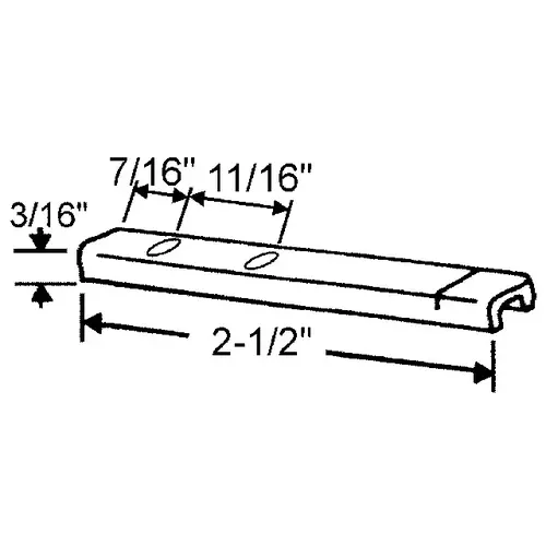 Stamped Pivot Bar with Elliptical Holes