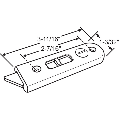 Right Handed Tilt Latch White