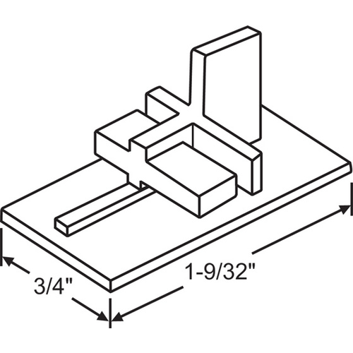 Black Lower Slide Guide - pack of 5