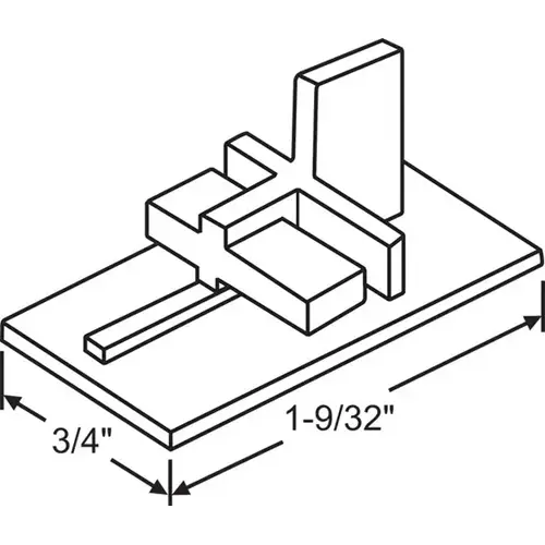 White Lower Slide Guide