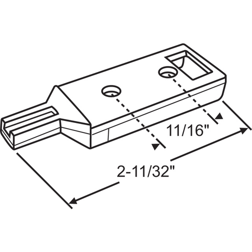 Pivot Bar No Wings - pack of 2