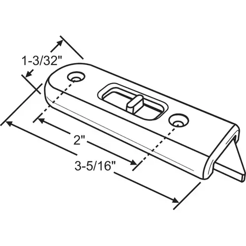 White Tilt Latch Set left And Right Handed