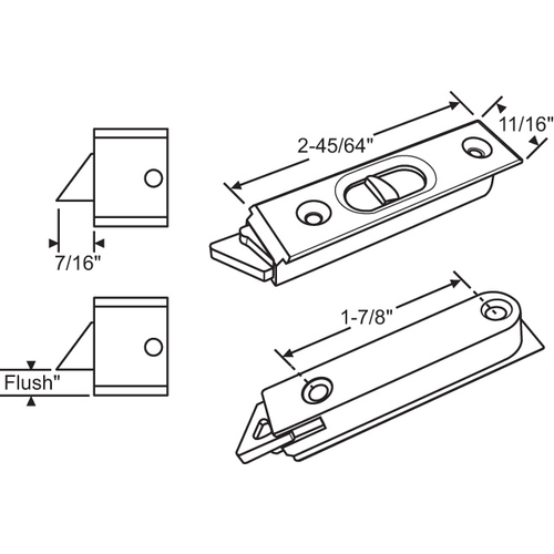 SnaP-In Tilt Latch Right Hand - pack of 5