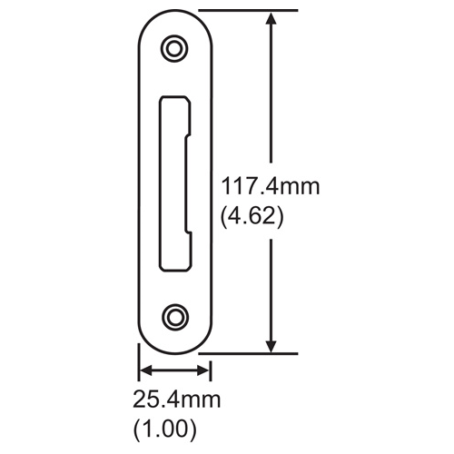 Tongue Strike With Radius lip Non Handed stainless Steel