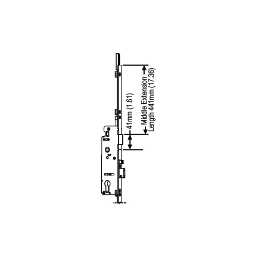 Manual Middle Extension 17.36 Long For Shoot Bolt system 5/8in Faceplate hls9000