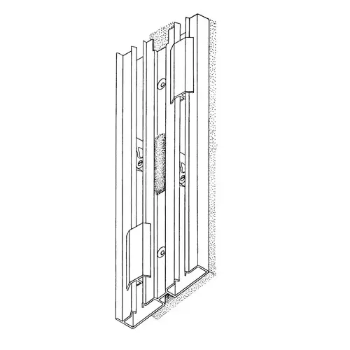 Brixwell 86E-54w 4-6 White Vinyl Jambliner Set 54-7/16in Longest Point