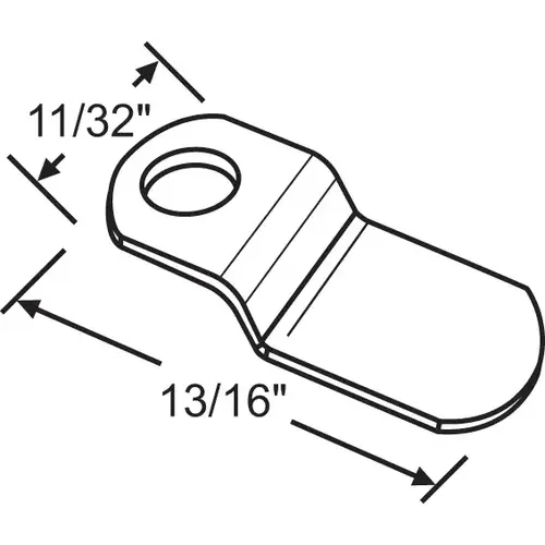 Zee Clip 1/8in Offset Aluminum wsc 24 - pack of 25