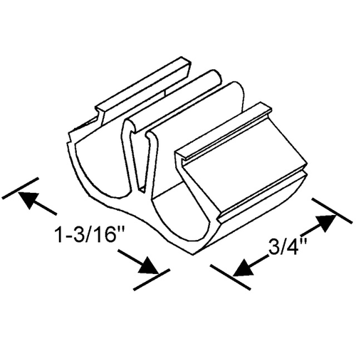 Double Flush Ii Glazing Clip - pack of 25