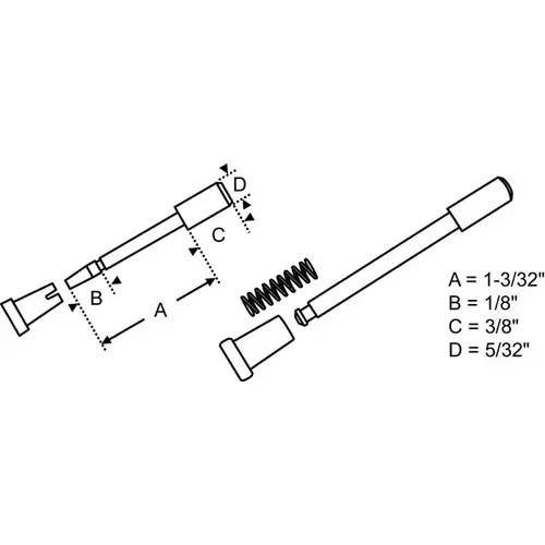 5/32in Plunger Assembly Black