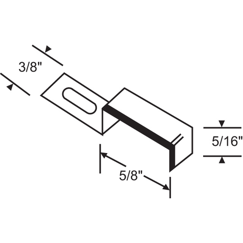 Stretch Clip W/ Screw Aluminum