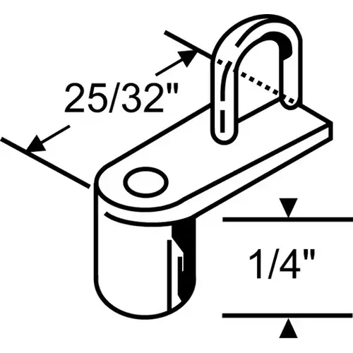 1/4in Die Cast Clip - pack of 25