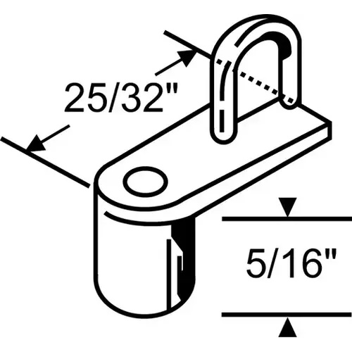 5/16in Die Cast Clip wsc 66