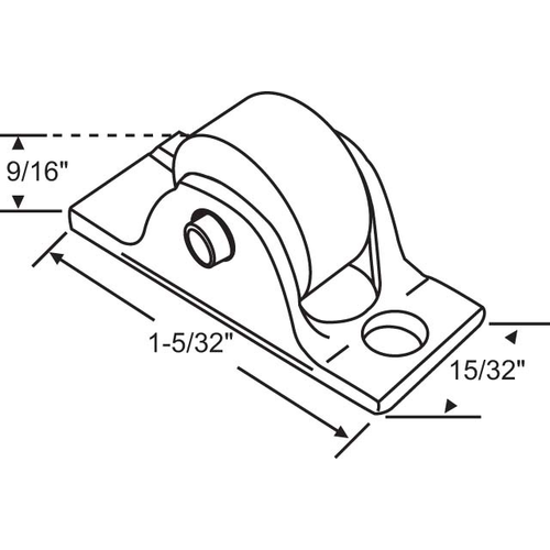 Sliding Window Roller Assembly zinc Die Cast Housing swr133