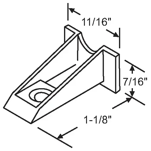 Balance Top Sash Guide hwP-827 White