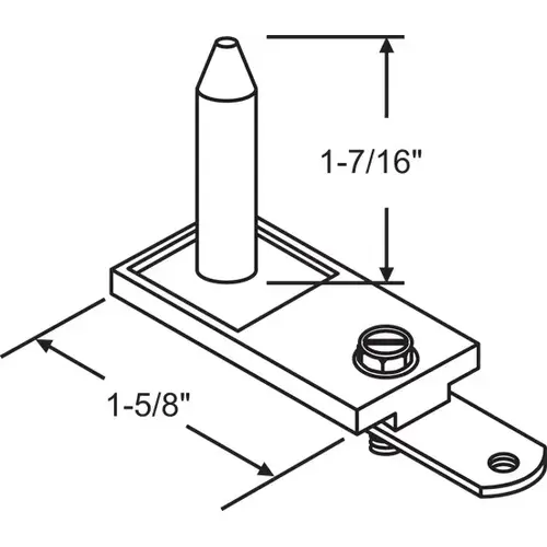 Plunger Pin top Pivot With Bracket