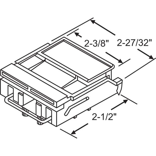 Casement Latch Kit Driftwood