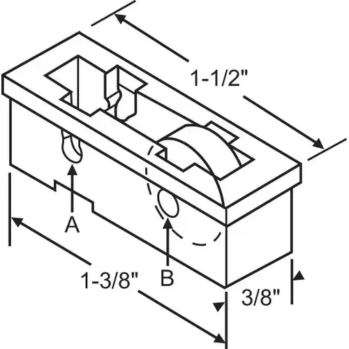 Sliding Window Roller Assembly adj 1/16 Or 3/32in Height swr 50 - pack of 6