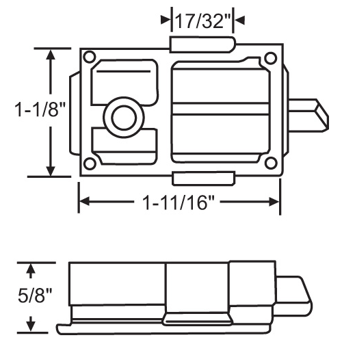 Black Pivot Housing Set lower