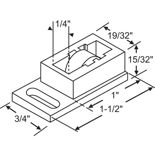 Sliding Window Roller Assembly