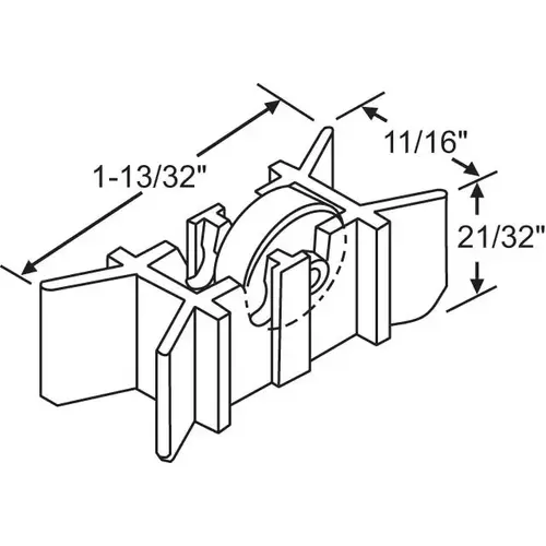 Sliding Window Roller Assembly swr 57 - pack of 6