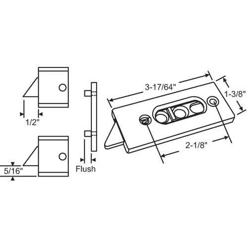 White Tilt Latch