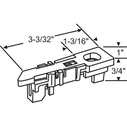 White Tilt Latch Assembly Set left And Right Handed - pack of 2