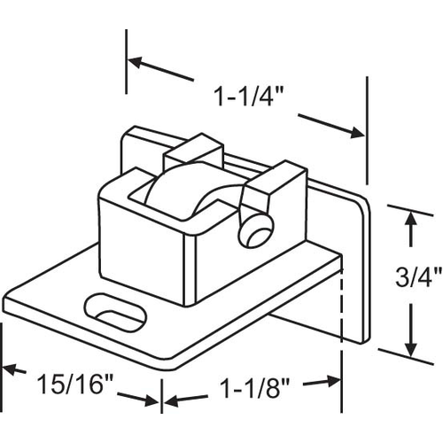 Sliding Window Roller Assembly 2000 Series black