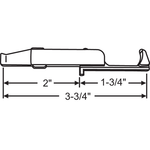 Slide Bolt die Cast right Hand - pack of 20