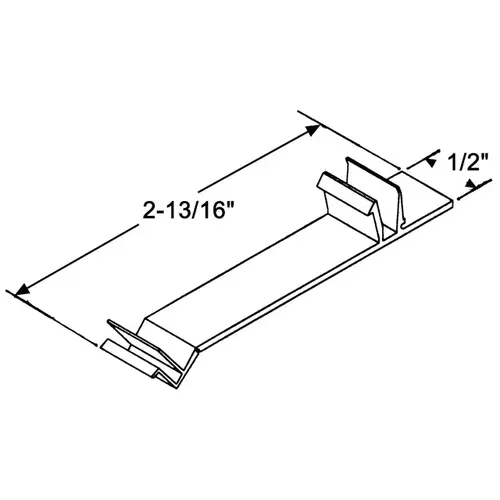 Screen Latch Vinyl Black wsc230 - pack of 25