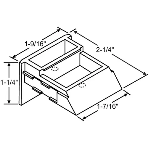 Balance Top Sash Guide Black