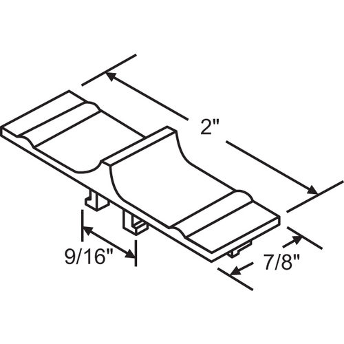 Tilt Slide Button polytex Type Iii Slotted - pack of 5