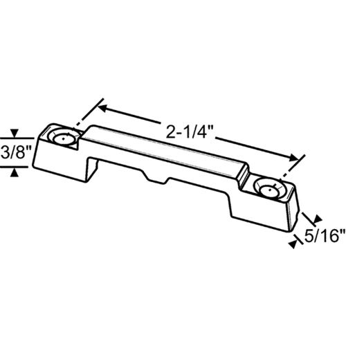 Sash Lock Keeper Black use With 900-19656b