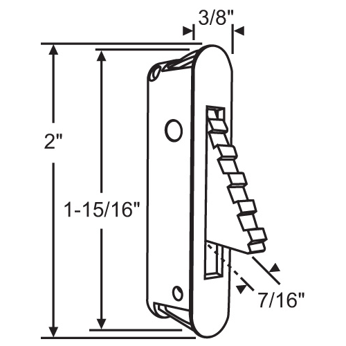 White Vent Stop Limit Latch - pack of 10