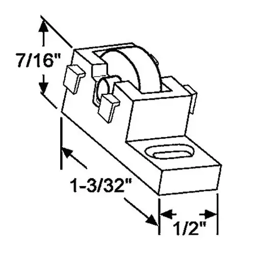 Sliding Window Roller Assembly 1200 Series swr169