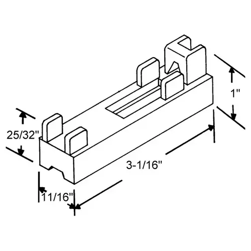 Bottom Pivot Bar Corner used With 85-717 And 85-718