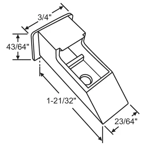 Balance Top Sash Guide White