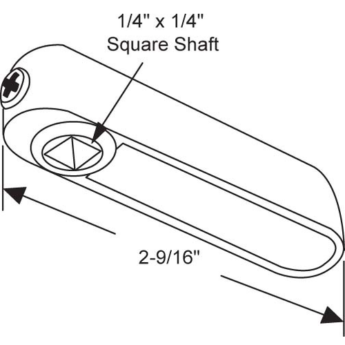 Double Hung Latch Driftwood plastic