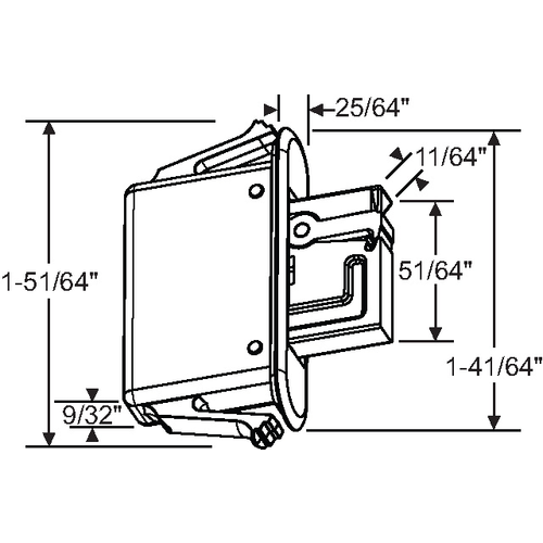 White Universal Vent Lock