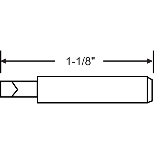 7/32 X 1-1/8in Fixed Pin aluminum - pack of 25